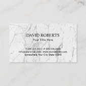 Moderne marmer Corporate Custom Logo #2 Visitekaartje (Achterkant)