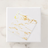 Moderne Marmer Dank Je Echt Goud Folie Bedankjes Labels (Met doos)