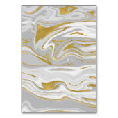 Moderne marmer- en Gold-huwelijksadvieskaart Kaart (Achterkant)