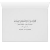 Moderne marmer en gouden bruiloft Hartelijk dank (Binenzijde Horizontaal (Onderkant))