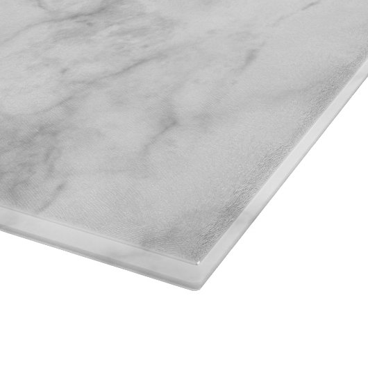 Moderne marmer en hout familienaam monogrammed snijplank (Hoek)