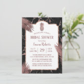 Moderne marmer- en Roos Gold-ananasepel-Vrijgezell Kaart (Staand voorkant)