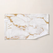Moderne marmer Glitter Monogram Gold ID816 Bad Handdoek (Handdoek)