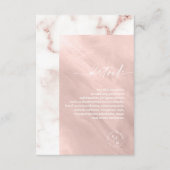 Moderne marmer Glitter - Roos Gold ID816 Informatiekaartje (Voorkant)