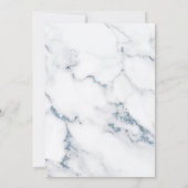 Moderne marmer Glitter Wedding Dusty Blue ID816 (Achterkant)