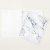 Moderne marmer Glitter Wedding Dusty Blue ID816 Planner (Display)