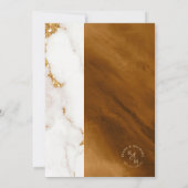 Moderne marmer Glitter Wedding Gold ID816 (Achterkant)