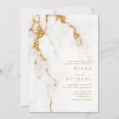 Moderne marmer Glitter Wedding Gold ID816 (Voorkant)