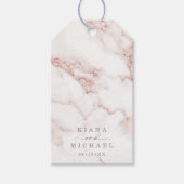 Moderne marmer Glitter Wedding Gold ID816 Cadeaulabel (Voorkant)