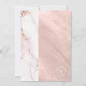 Moderne marmer Glitter Wedding Roos Gold ID816 (Achterkant)