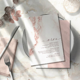 Moderne marmer Glitter Wedding Roos Gold ID816