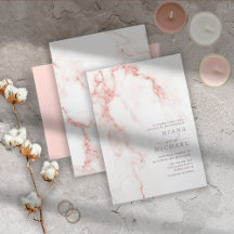 Moderne marmer Glitter Wedding Roos Gold ID816