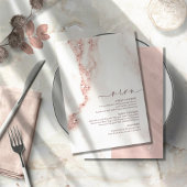 Moderne marmer Glitter Wedding Roos Gold ID816