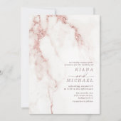 Moderne marmer Glitter Wedding Roos Gold ID816 (Voorkant)