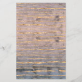 Moderne marmer Gold Foil Gemstone Interior Designe Briefpapier (Achterkant)