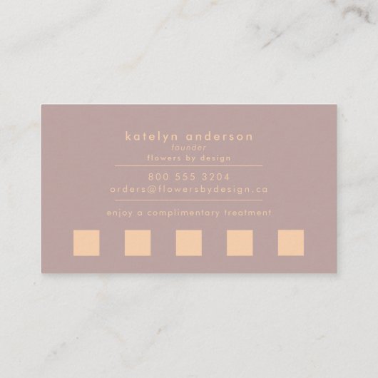 Moderne marmer Gold Foil Gemstone Interior Designe Klantenkaartje (Achterkant)