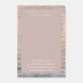 Moderne marmer Gold Foil Gemstone Interior Designe Post-it® Notes (Voorkant)