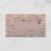 Moderne marmer Gold Foil Gemstone Interior Designe Visitekaartje (Voorkant)