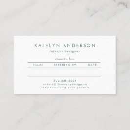 Moderne marmer Gold Gemstone Blauwgroen interieuro Aanbevelingskaartje