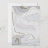 Moderne marmer Grey Gold Glitter Achtergrond Kaart (Achterkant)