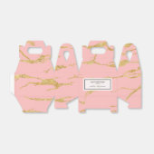 Moderne marmer met faux goud bedankdoosjes (Uitgevouwen)