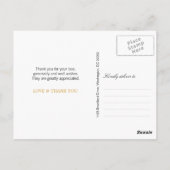 Moderne marmer met faux goud briefkaart (Achterkant)