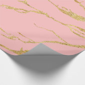 Moderne marmer met faux goud cadeaupapier (Hoek)