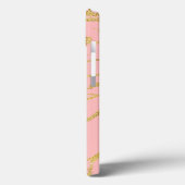 Moderne marmer met faux goud Case-Mate iPhone case (Achterkant / Links)