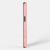 Moderne marmer met faux goud iPhone hoesje (Rechterkant)