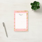Moderne marmer met faux goud post-it® notes (Kantoor)