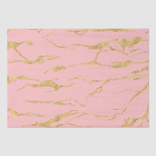Moderne marmer met faux goud tissuepapier (Voorkant)