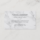 Moderne marmer met Faux Roos Gold Visitekaartje (Achterkant)