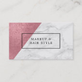 Moderne marmer met Faux Roos Gold Visitekaartje (Voorkant)