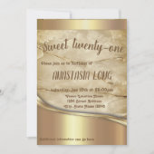 Moderne marmer met gouden details bespaart de datu save the date (Voorkant)