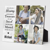 Moderne marmer Photo Collage Memorials Keepslag Fotoplaat (Zijkant)