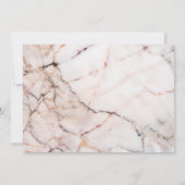 Moderne marmer Photo Save the Dates (Achterkant)
