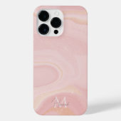 Moderne marmer Pink Gold Glitter Achtergrond iPhone Hoesje (Achterkant)