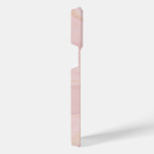 Moderne marmer Pink Gold Glitter Achtergrond iPhone Hoesje (Rechterkant)