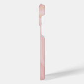 Moderne marmer Pink Gold Glitter Achtergrond iPhone Hoesje (Linkerkant)