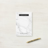 Moderne marmer post-it® notes (Op bureau)