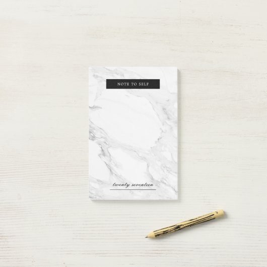 Moderne marmer post-it® notes (Op bureau)