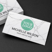 Moderne marmer Professional Custom Logo minimalist Visitekaartje