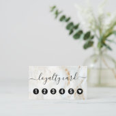 Moderne marmer Professional Loyalty-kaarten Klantenkaartje (Staand voorkant)