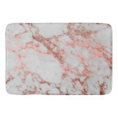 Moderne marmer Roos Gold Glitter Badmat (Voorkant)