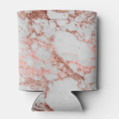 Moderne marmer Roos Gold Glitter Blikjeskoeler (Achterkant)