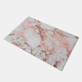 Moderne marmer Roos Gold Glitter Deurmat (Schuin)