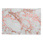 Moderne marmer Roos Gold Glitter Kussensloop (Achterkant)