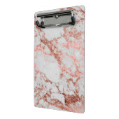 Moderne marmer Roos Gold Glitter Mini Klembord (Angled2)