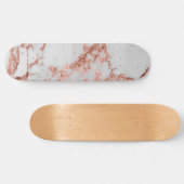 Moderne marmer Roos Gold Glitter Persoonlijk Skateboard (Horizontaal)