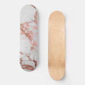 Moderne marmer Roos Gold Glitter Persoonlijk Skateboard (Voorkant)
